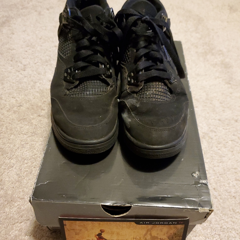 Air Jordan 4 Retro Black 6Y
